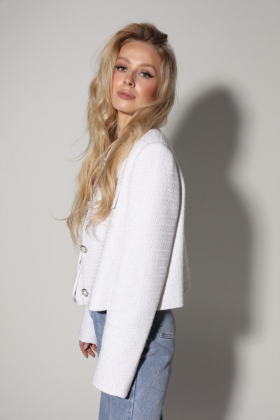 Комплект 3ка из твида: жакет, жилетка и брюки LM.Wear М28-3 - фото 8