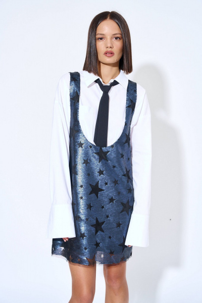 Платье из плательной ткани с круглым вырезом AG Green G478/1 - фото 1