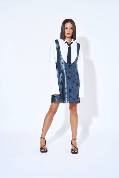 Платье из плательной ткани с круглым вырезом AG Green G478/1 - фото 4