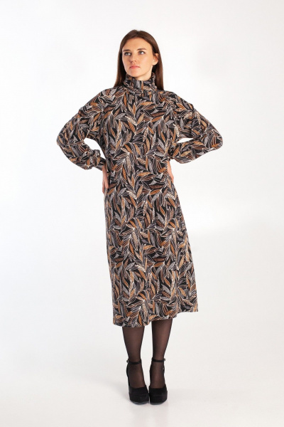 Платье трикотажное с ремнем и рукавом реглан i3i Fashion 110/1 - фото 2