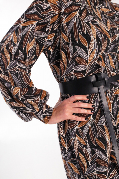 Платье трикотажное с ремнем и рукавом реглан i3i Fashion 110/1 - фото 3