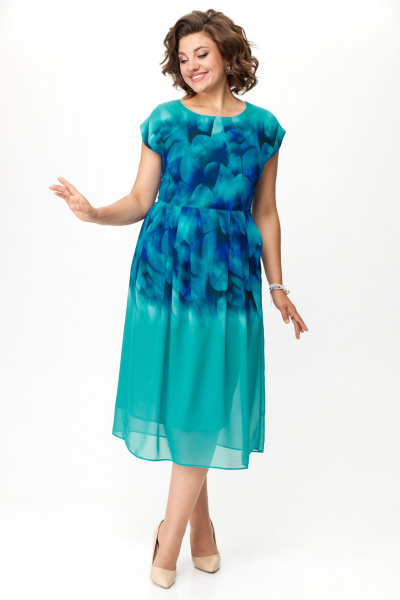 Платье нарядное из шифона с карманами и поясом Solomeya Lux 959 - фото 8