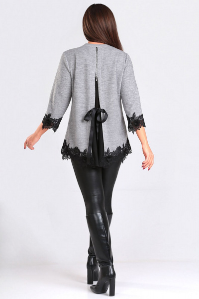 Блуза Таир-Гранд 62431 серый - фото 4