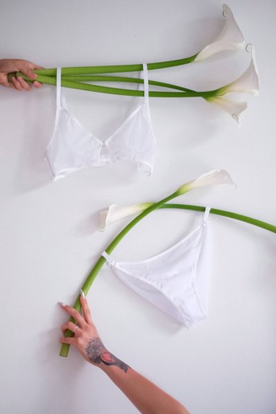 Белые трусы для ежедневной носки из мягкого материала LoveLace ТР0165 белый - фото 1