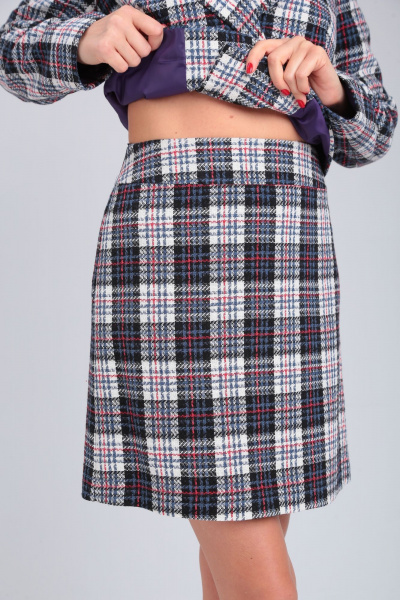 Жакет и юбка в стиле шанель для офиса AXXA 26146 А - фото 8