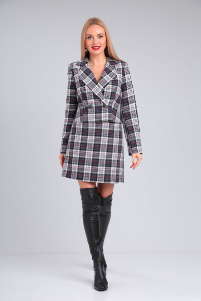 Жакет и юбка в стиле шанель для офиса AXXA 26146 А - фото 4