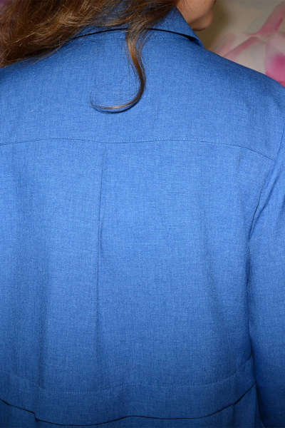 Демисезонное женское платье прямого силуэта с декоративными шнурами Needle 455/1 - фото 5