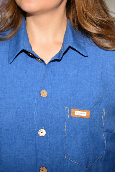 Демисезонное женское платье прямого силуэта с декоративными шнурами Needle 455/1 - фото 3