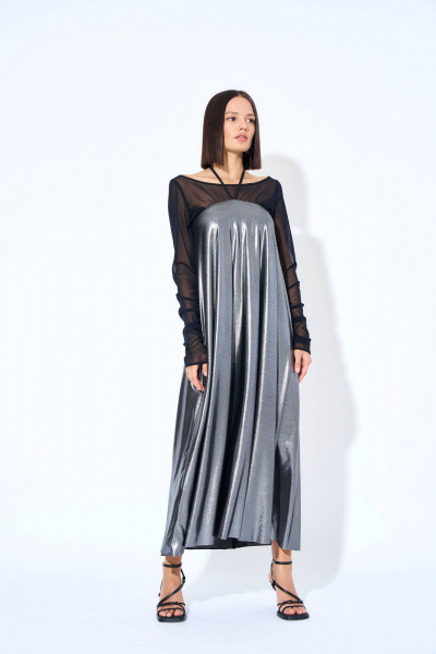 Круглогодичная юбка женская из трикотажа с шнурами AG Green G482/8 - фото 5