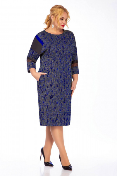 Платье женское демисезонное из жаккардового трикотажа Sharm-Art 1027/4 - фото 1