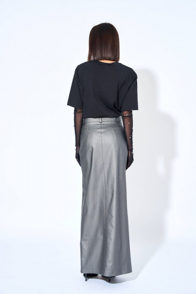 Юбка женская летняя из костюмной ткани с карманами AG Green G484/8 - фото 2