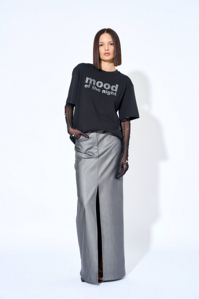 Юбка женская летняя из костюмной ткани с карманами AG Green G484/8 - фото 1