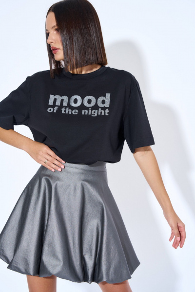 Юбка из костюмно-плательной ткани с расширенным низом AG Green G485/8 - фото 5