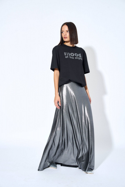 Футболка женская трикотажная с коротким рукавом и принтом AG Green G485/9 - фото 7