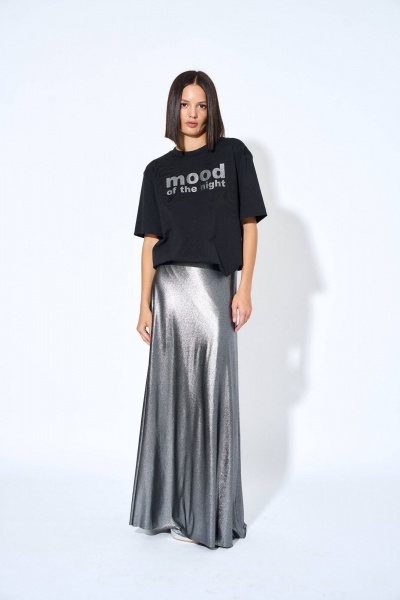 Футболка женская трикотажная с коротким рукавом и принтом AG Green G485/9 - фото 6