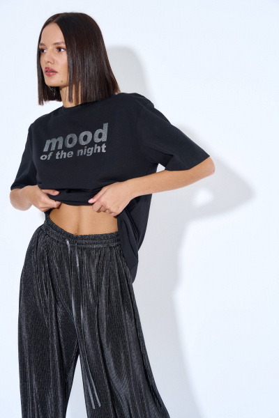 Футболка женская трикотажная с коротким рукавом и принтом AG Green G485/9 - фото 5