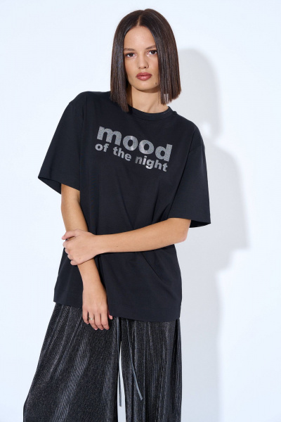 Футболка женская трикотажная с коротким рукавом и принтом AG Green G485/9 - фото 1