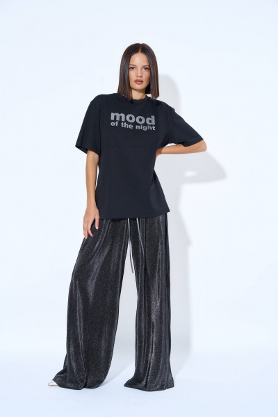 Футболка женская трикотажная с коротким рукавом и принтом AG Green G485/9 - фото 4