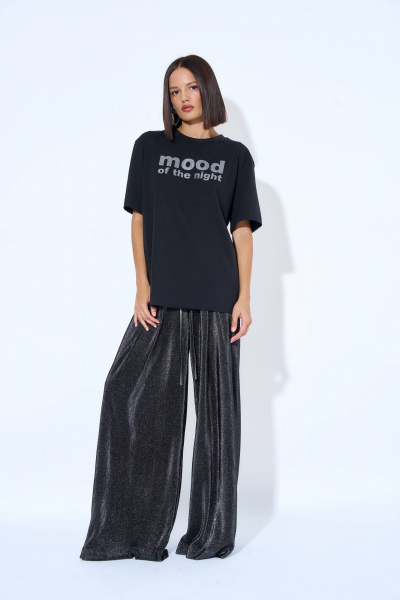 Футболка женская трикотажная с коротким рукавом и принтом AG Green G485/9 - фото 2