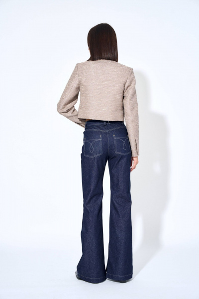 Жакет из костюмно-плательной ткани с нагрудными вытачками AG Green G491/4 - фото 7