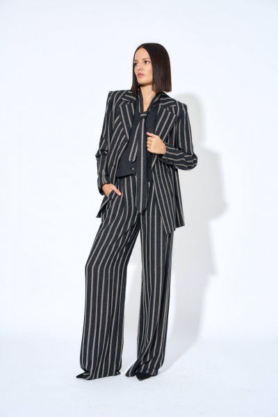 Жакет из костюмно-плательной ткани с накладными карманами AG Green G497/4 - фото 3