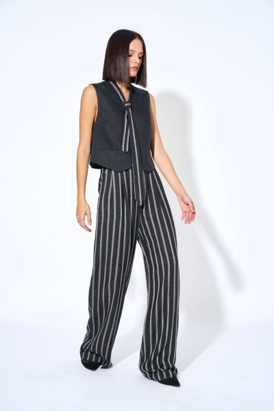 Женские прямые брюки из костюмной ткани AG Green G497/6 - фото 5