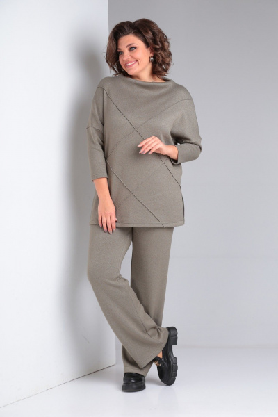 Комплект из трикотажных брюк и джемпера с защипами Диомант 1933 - фото 2