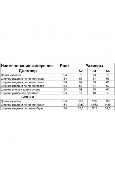 Комплект из трикотажных брюк и джемпера с защипами Диомант 1933 - фото 3