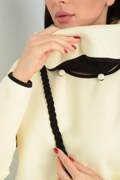 Платье прямого силуэта с отложным воротником-стойкой Rishelie 880 - фото 4