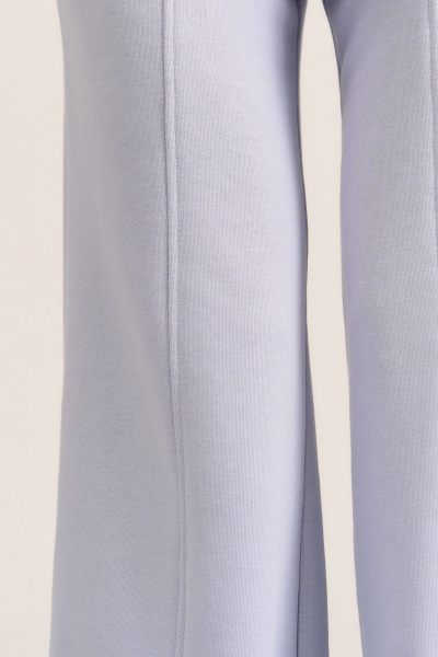 Брюки прямого кроя из трикотажа с карманами и подрезами MG Wear 4102 исландский_голубой - фото 12