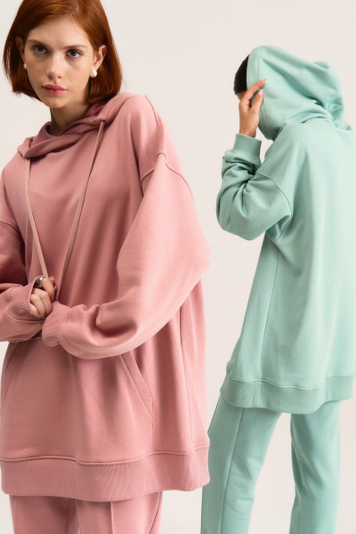 Худи MG Wear 2104 пудра - фото 11