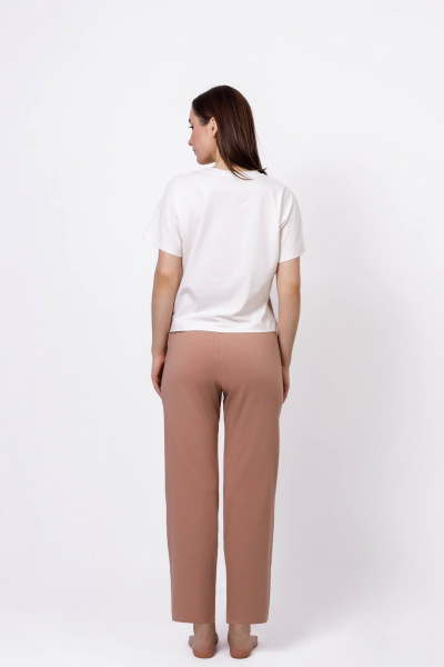 Брюки, майка ЛЕДИ ГРАНД 2328104 шампань+песок - фото 2