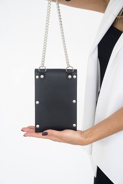 Кожаная сумка через плечо с деревянными вставками Because KOLIBRI - фото 5