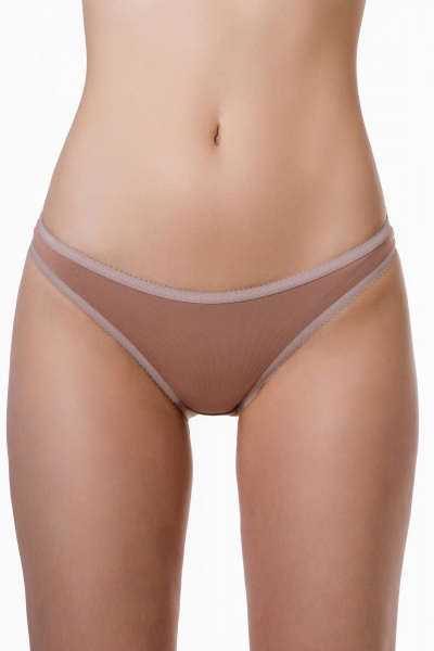 Трусы из трикотажа с низким вырезом и комфортной посадкой ЛЕДИ ГРАНД 201122-1 песок - фото 3