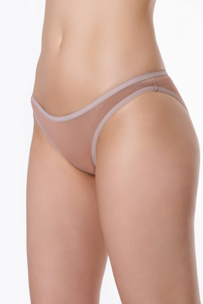 Трусы из трикотажа с низким вырезом и комфортной посадкой ЛЕДИ ГРАНД 201122-1 песок - фото 1