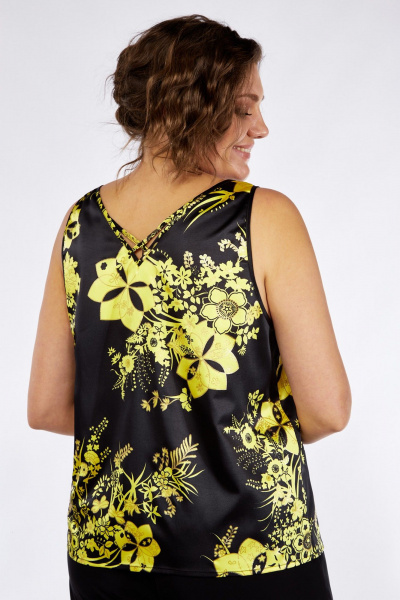 3-комплект из жакета-кимоно, блузки и брюк палаццо Matini 1.1711 желтый - фото 9