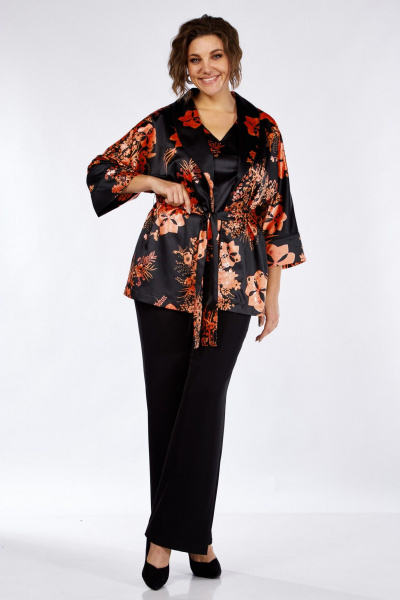 Блуза, брюки, жакет Matini 1.1711 оранж - фото 3