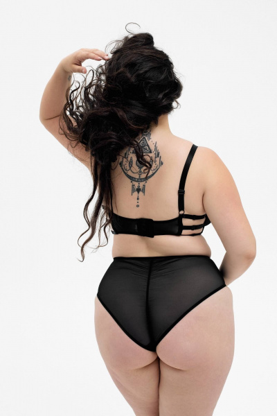 Трусы из трикотажа на каждый день с обхватом бедер XS-4XL LoveLace ТР0456 черный - фото 2