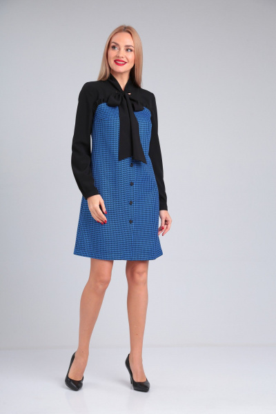 Платье из костюмной ткани с бантовым воротником Takka Plus 23-210/1 - фото 9