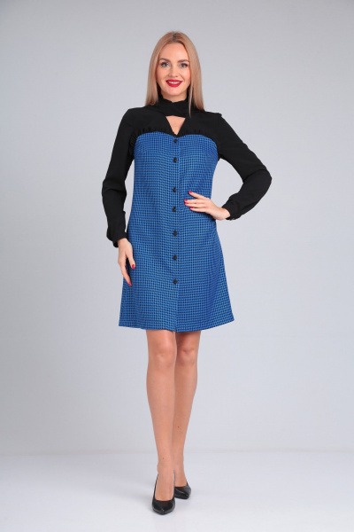 Платье из костюмной ткани с бантовым воротником Takka Plus 23-210/1 - фото 3