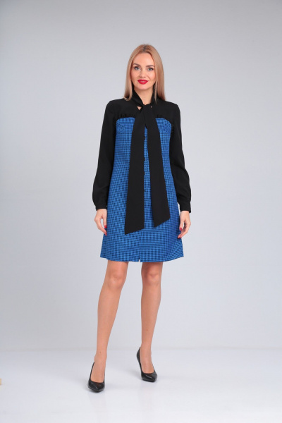 Платье из костюмной ткани с бантовым воротником Takka Plus 23-210/1 - фото 2