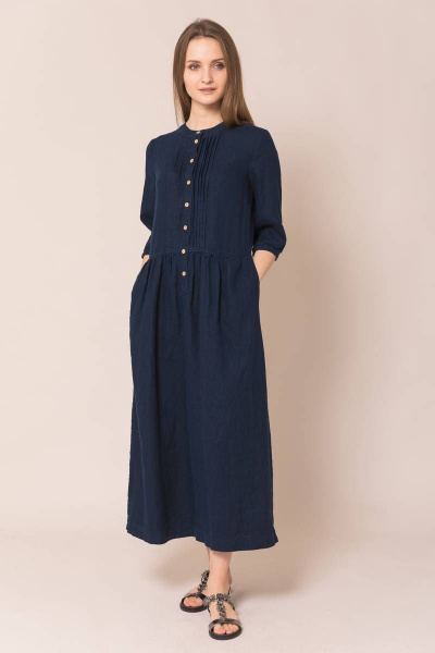 Платье Ружана 397-2 темно-синий - фото 3