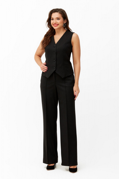 Брюки, жакет, жилет Andina city 9033 черный - фото 6
