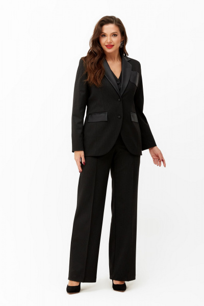 Брюки, жакет, жилет Andina city 9033 черный - фото 1