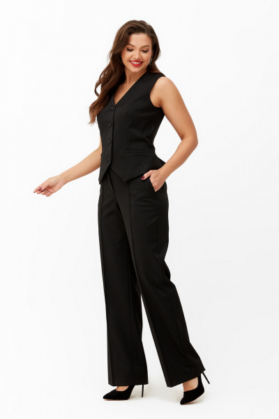 Брюки, жакет, жилет Andina city 9033 черный - фото 5