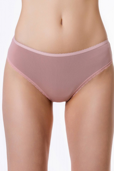 Бразилиана из кружева и хлопка с высоким вырезом ЛЕДИ ГРАНД 181150 антик - фото 3