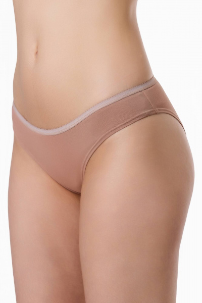 Удобные бежевые трусы со средним вырезом и классическим стилем ЛЕДИ ГРАНД 201177 песок - фото 1