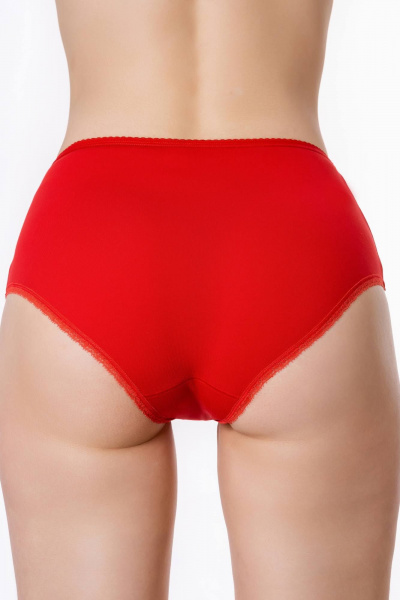 Трусы с высокой посадкой, комфорт и стиль ЛЕДИ ГРАНД 231117 красный - фото 2