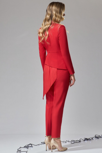 Костюм из костюмной ткани и плиссерованного шифона Gizart 5241 - фото 2