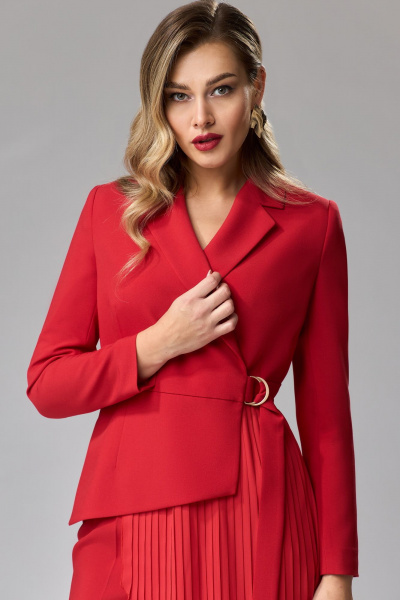 Костюм из костюмной ткани и плиссерованного шифона Gizart 5241 - фото 4